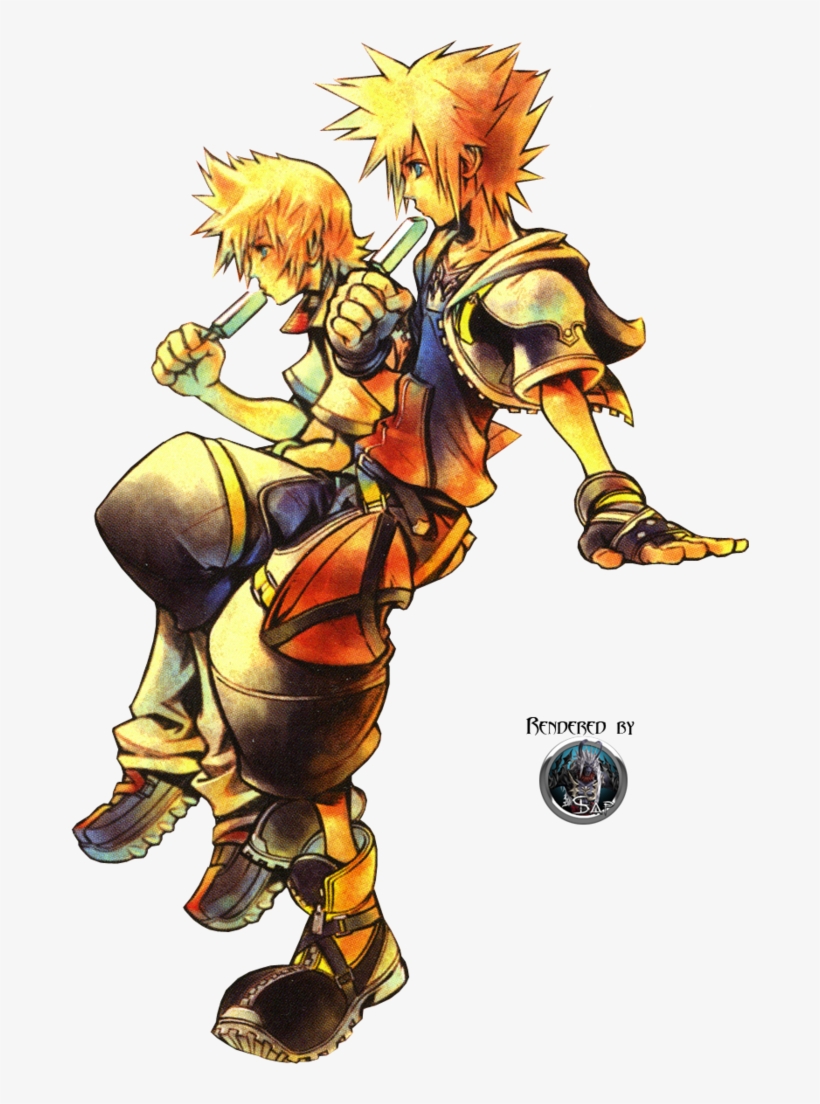 Kingdom Hearts 2 Roxas And Sora, transparent png