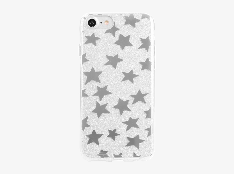 Protector Mobo Design Collection Glitter Star Plata - Iphone7対応 高品質 キラキラ Tpu ソフトカバーおしゃれシリコン ケース ソフトカバー アイフォン7, transparent png