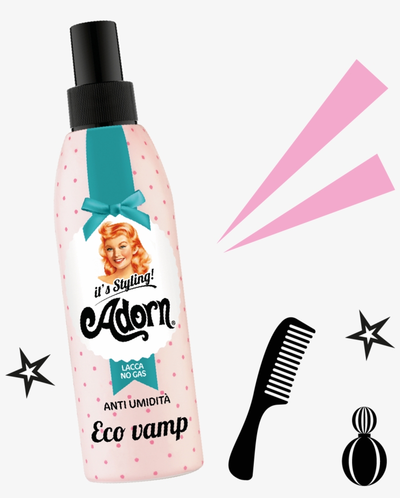 Recreate This Amazing Look With Adorn Eco Vamp Non-aerosol - Adorn Supreme Hair - Spray Termoprotettivo Per Phon, transparent png