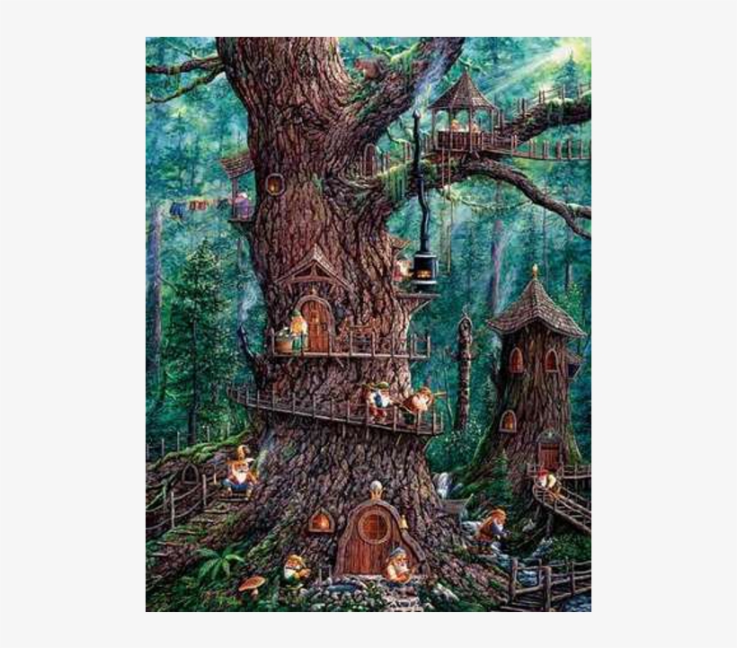 Forest Gnomes - Forest Gnomes - 1000 Large Piece Jigsaw Puzzle, transparent png