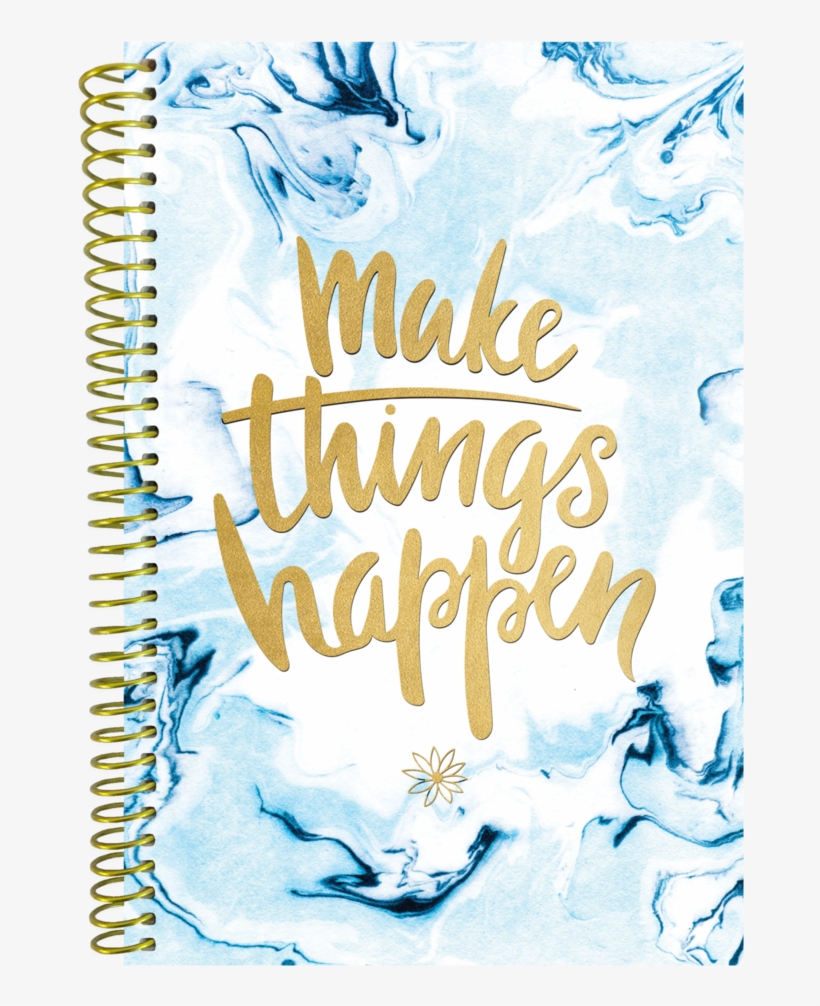 Undated Daily Planner Make Things Happen Bloom, transparent png