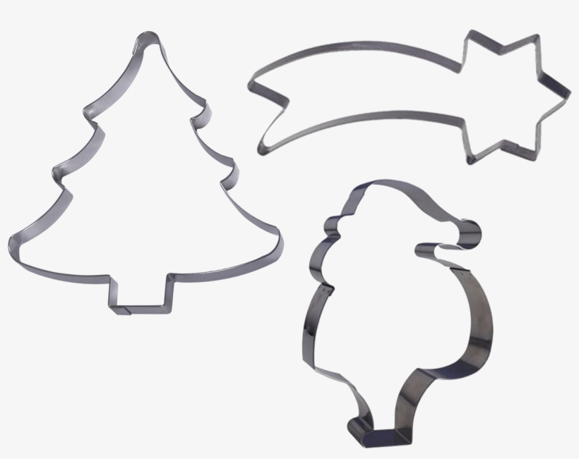 Cake Pans - Stainless Steel Cookie Cutter Santa Claus 8 X 6" /, transparent png