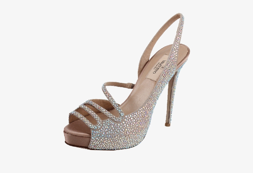 Silver Sparkle Slingback Sandal - Slingback, transparent png
