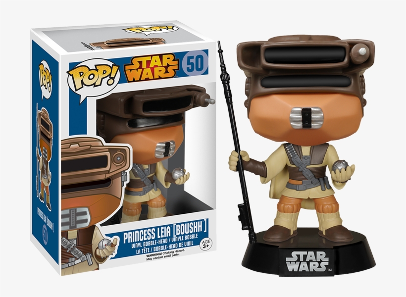 Princess Leia Boushh Pop Vinyl Figure - Funko Pop! Star Wars Boushh Leia, transparent png