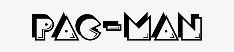 Pac-man - Pac Man Black And White, transparent png