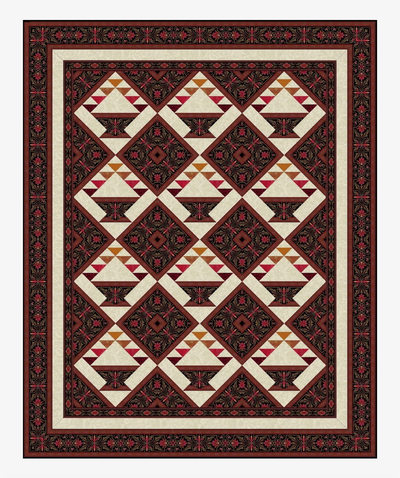 May Baskets Quilt Pattern - Quilt, transparent png