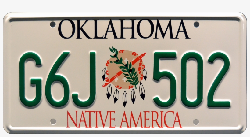 G6j 502 Prop Plate Movie Memorabilia From Twister Starring - Oklahoma License Plate Prop, transparent png