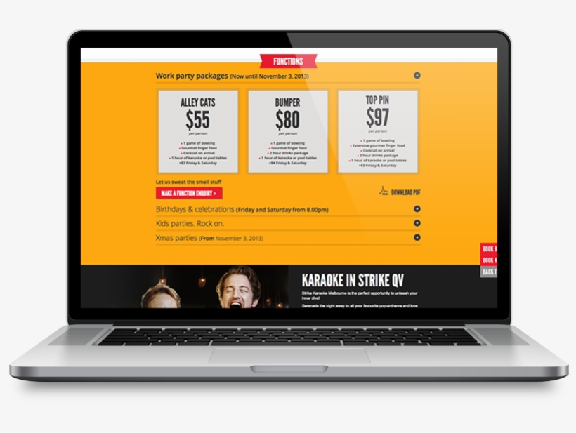 Strike Bowling Website Design, transparent png