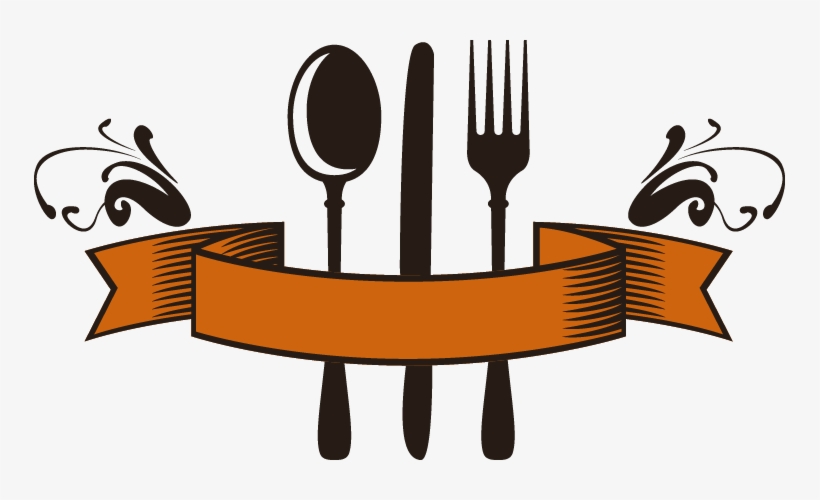 Abstract Fork Png Banner Freeuse - Restaurant Business Card Background, transparent png