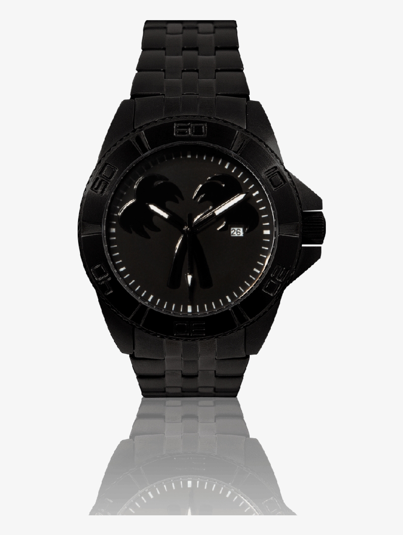 Jet Black Timepiece, transparent png