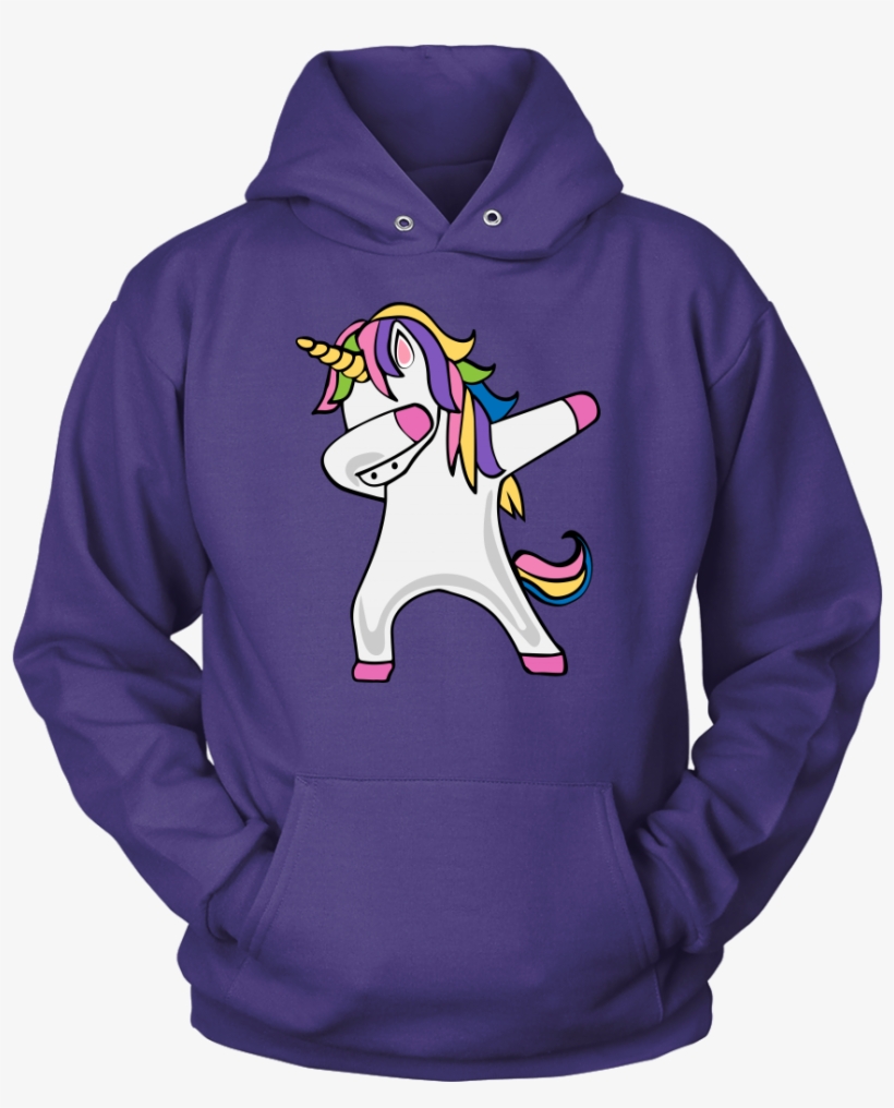Adult Dabbing Unicorn Hoodie Sweat Shirt - Power And Know Things, transparent png