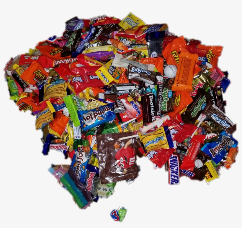 Candy Pile Halloween Sugar Lots Mound Pileofcandy - Sugar, transparent png