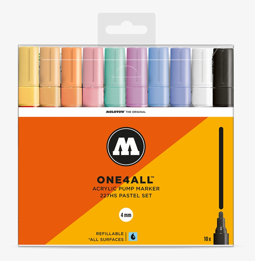 Chartpak Inc Molotow Marker 227hs 6pc Set, transparent png