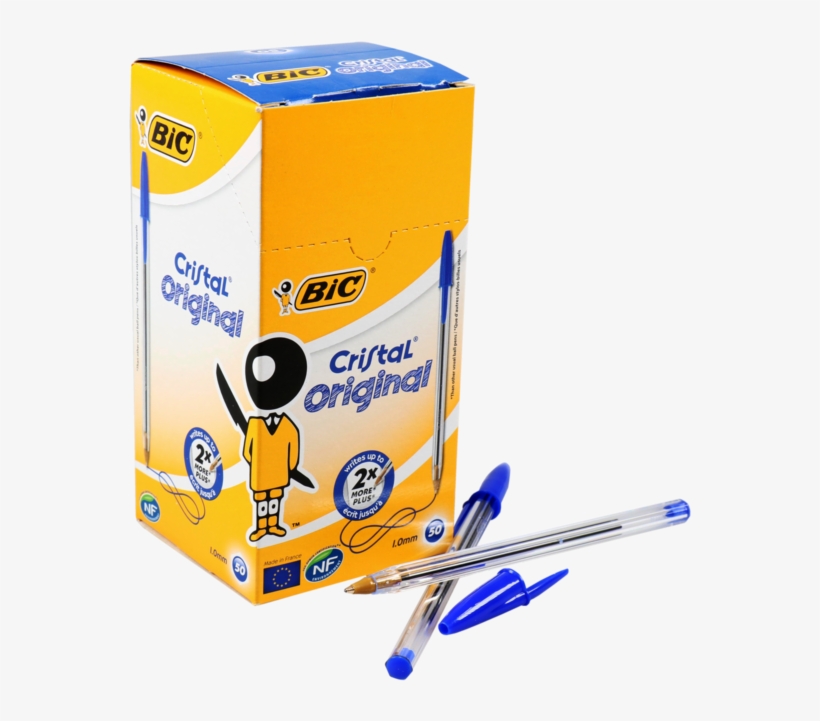 Bic Ballpoint Pen , Blue, transparent png