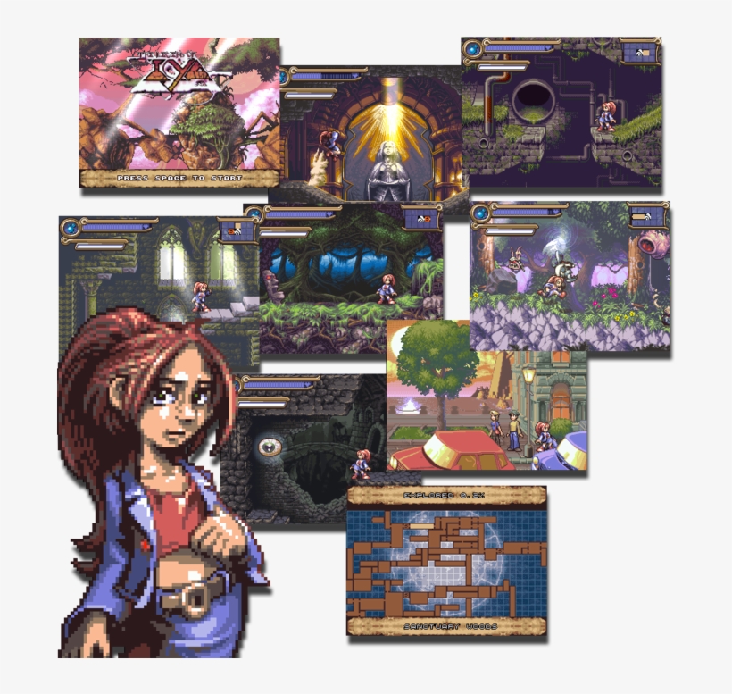 The Legend Of Iya Is The Gorgeous Pixelated Metroidvania - Legend Of Iya, transparent png
