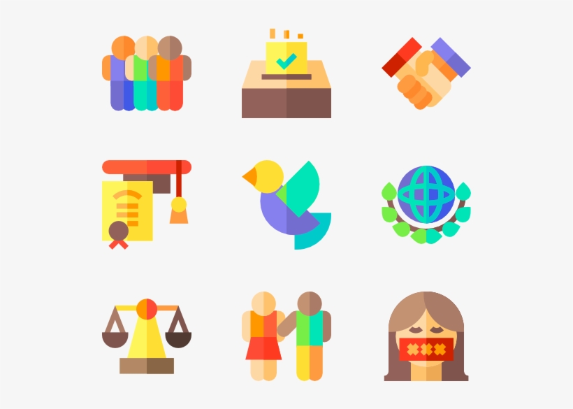 Peace & Human Rights, transparent png