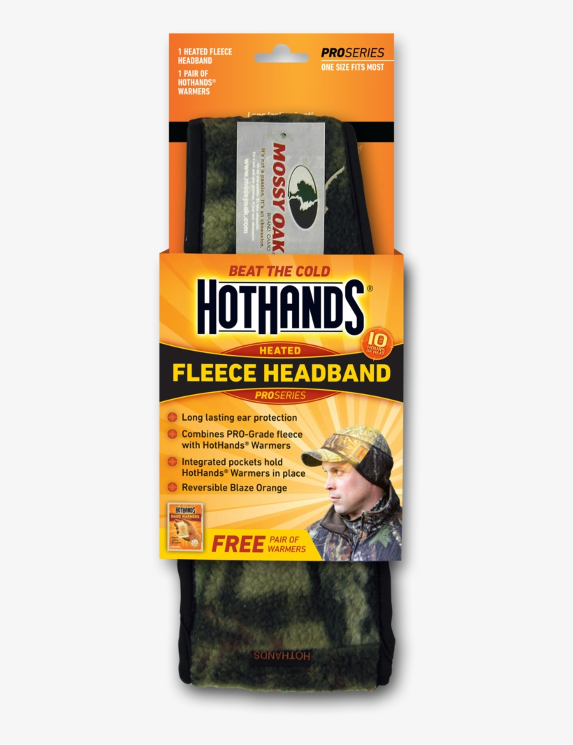 Hothands Fleece Heated Camo Headband - Heatmax Hothands Heated Neck Gaiter, Mossy Oak, transparent png
