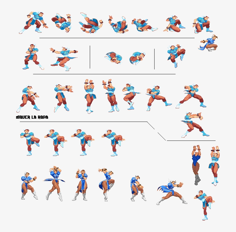 Chun Li Sf3 Sprites 732x764 PNG Download PNGkit