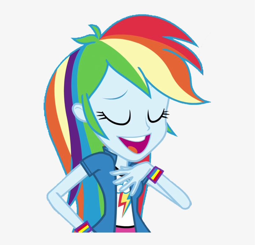 Fella, Bracelet, Equestria Girls, Eyes Closed, Female, - Rainbow Dash, transparent png