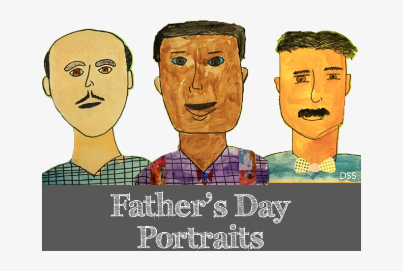 Father's Day Portraits Art Project - Grade 4 Father's Day Craft, transparent png