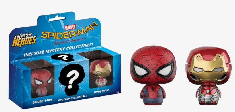 Spider Man, Iron Man And Msytery Pint Size Heroes 3 - Spider Man Homecoming Pint Size Heroes, transparent png