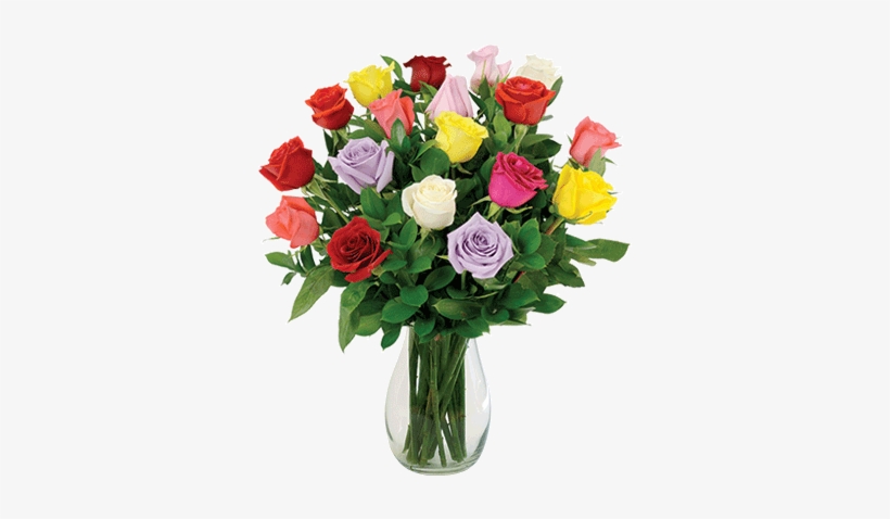We Have A Wonderful Variety Of Fresh Flowers And Plants - Bouquet Of Different Colored Roses, transparent png