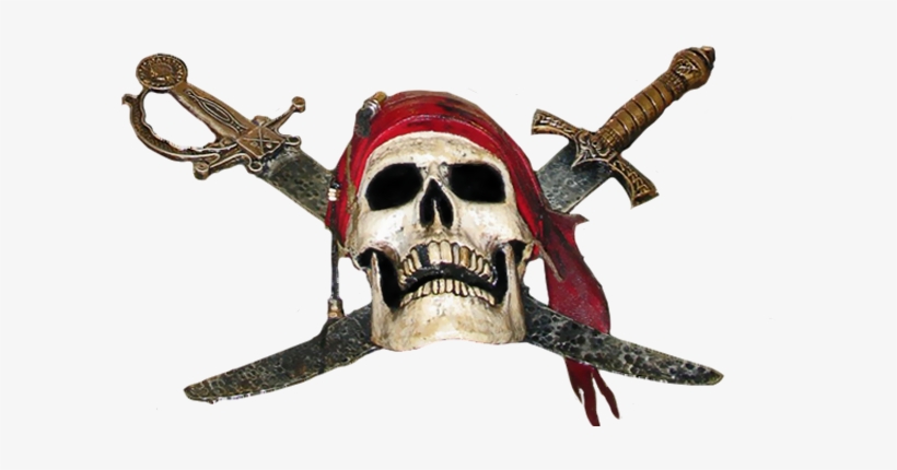 Pirate Skull Png Picture - Iron-on, transparent png