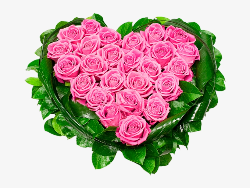 Heart Of Pink Roses Png Clipart Picture - Ramo De Rosas Rosadas, transparent png
