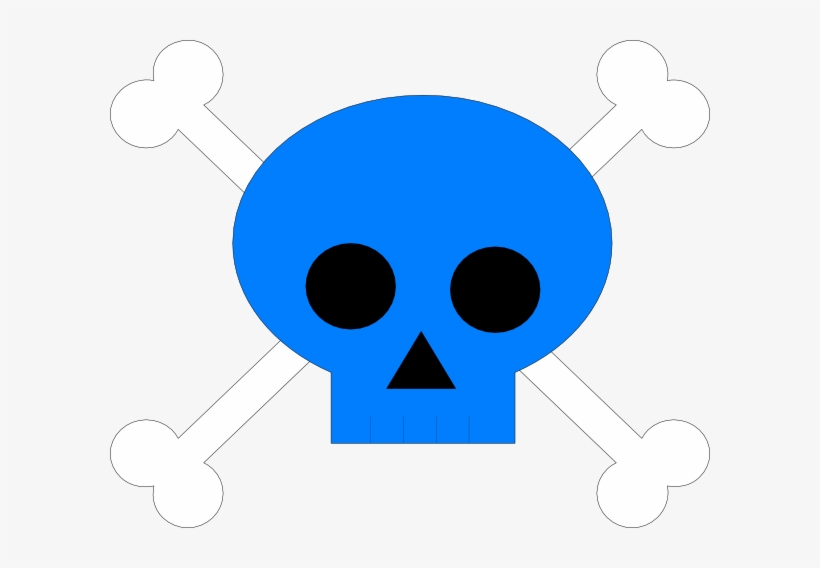 Blue Pirate Skull Svg Clip Arts 600 X 488 Px, transparent png