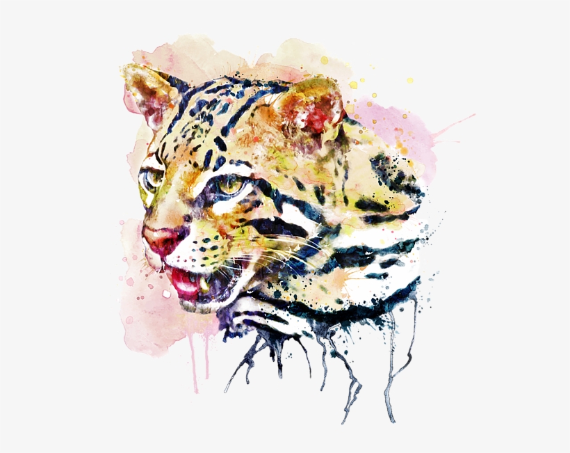 Click And Drag To Re-position The Image, If Desired - Society6 Ocelot Head Rug - 2' X 3', transparent png
