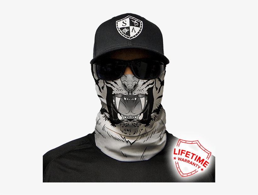 Home / Shop / Build Your Pack Options / X Build Your - Sa Face Shield White Tiger, transparent png