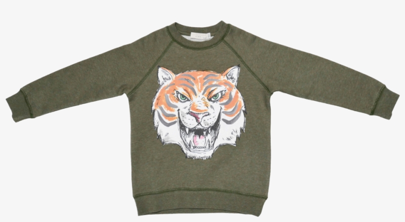 Stella Mccartney Kids Billy Sweater Tiger Face - Sweater, transparent png