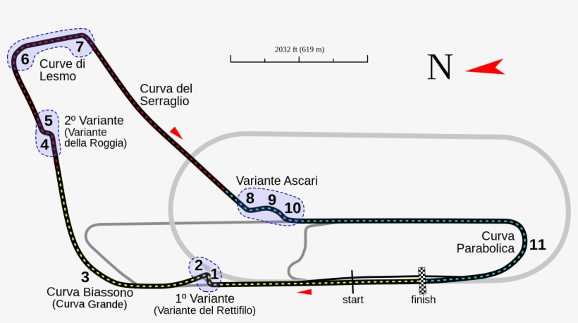 Monza Rr3 - Monza Map, transparent png