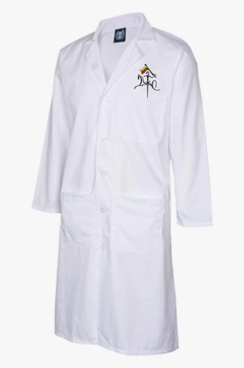 Vytis W/ Flag Guys/gals 43 Inch Long Lab Coat - White Coat, transparent png
