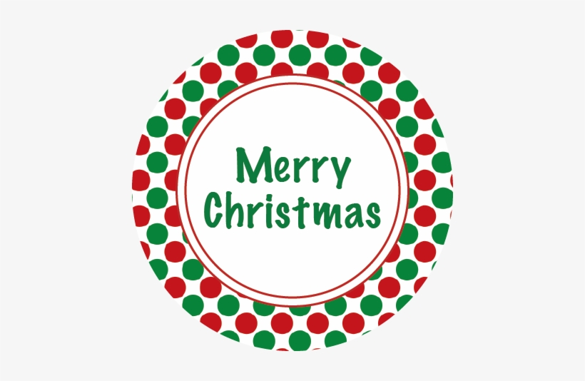 Polka Dot Merry Christmas Napkin Knot - Merry Christmas Polka Dot, transparent png