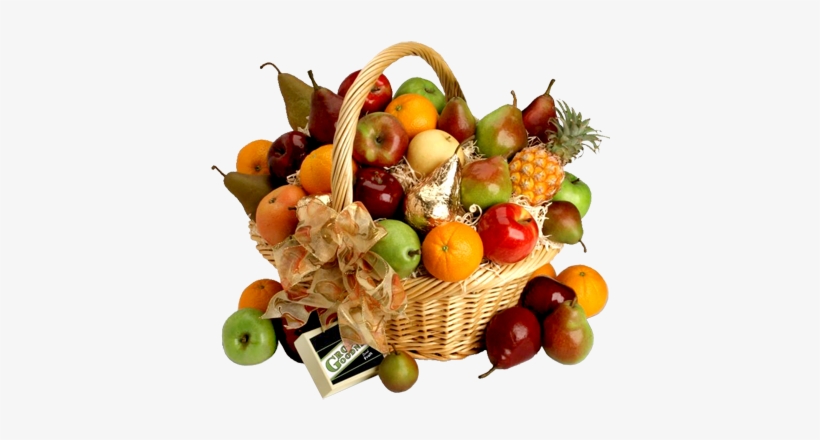 Fruit Basket Png - Basket Of Harvest Fruits, transparent png