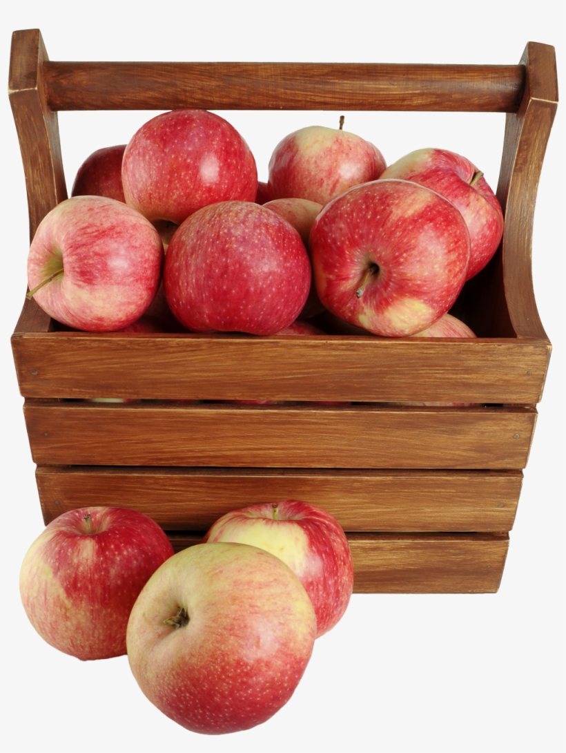 Apples In A Basket Png Image - Apple Basket Png, transparent png