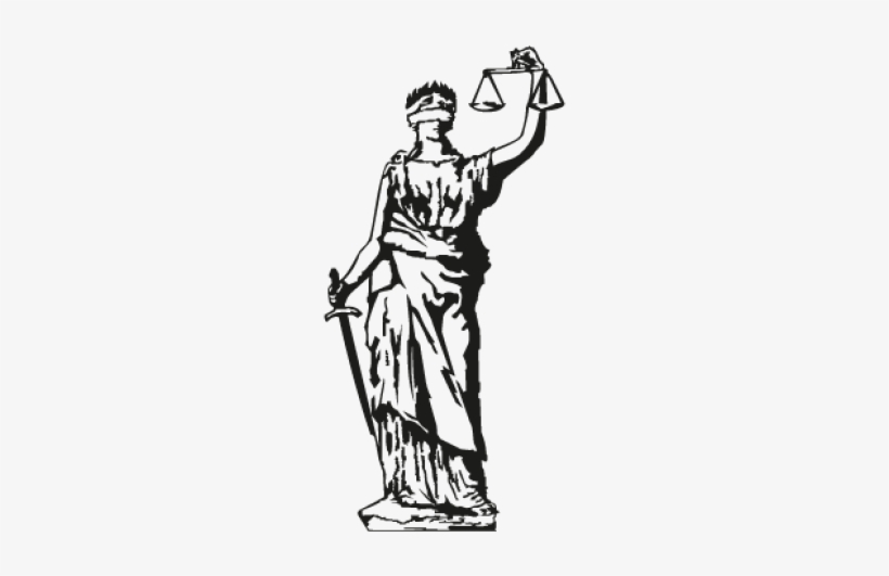 Justice Tattoos - Lady Justice No Background, transparent png