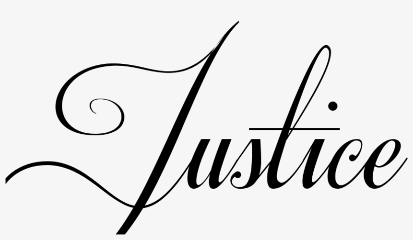 Justice Tattoos And Designs - Calligraphy, transparent png