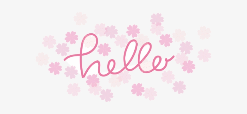 Hello Cherry Blossoms, transparent png