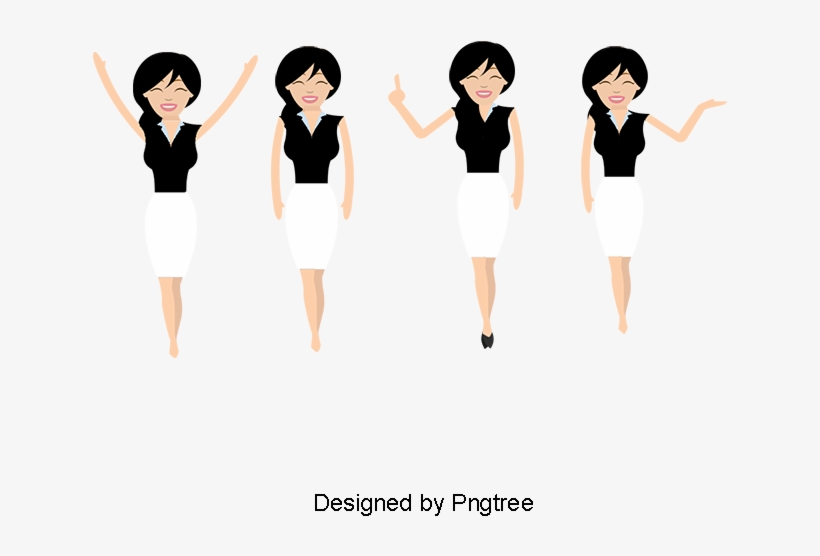 People Waved Sign Suit Vector, People Vector, Sign - Cartoon, transparent png