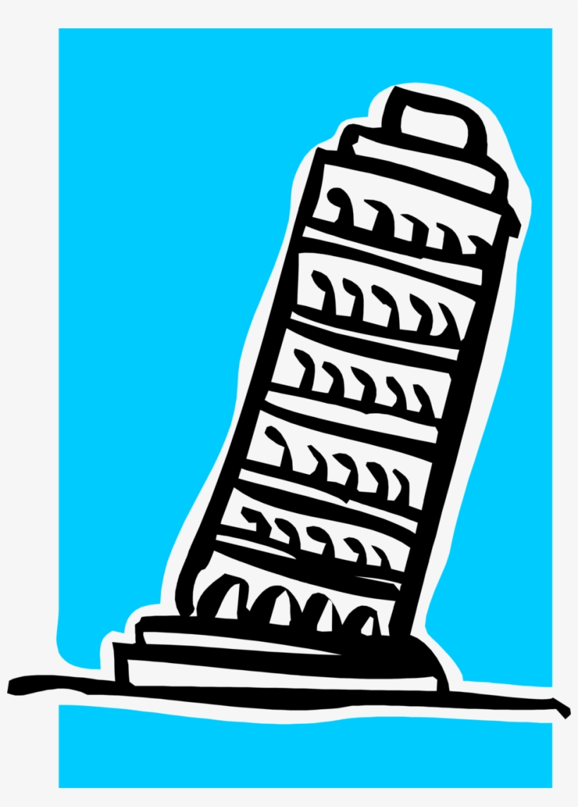 Leaning Tower Of Pisa Clip Art - Leaning Tower Of Pisa Clip, transparent png