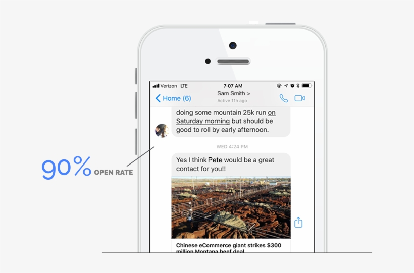 Facebook Messenger Has Open Rates As High As 90 Percent - Iphone, transparent png