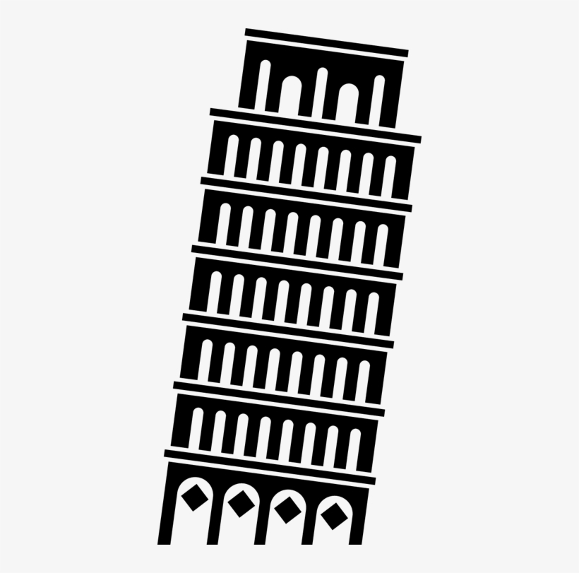 Leaning Tower Of Pisa Decal - Torre Di Pisa Silhouette, transparent png