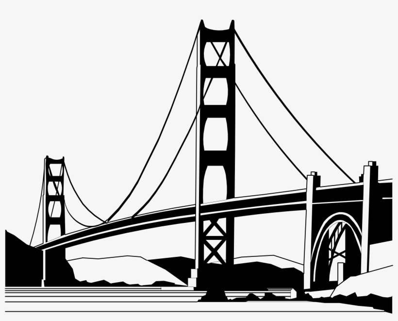 Golden Gate Bridge Fisherman's Wharf Union Square Palace - Golden Gate Bridge, transparent png