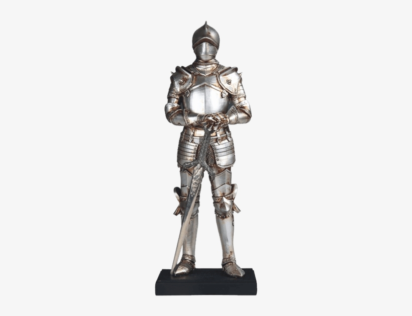 Loyal Medieval Knight Statue - Suit Of Armor With Sword, transparent png