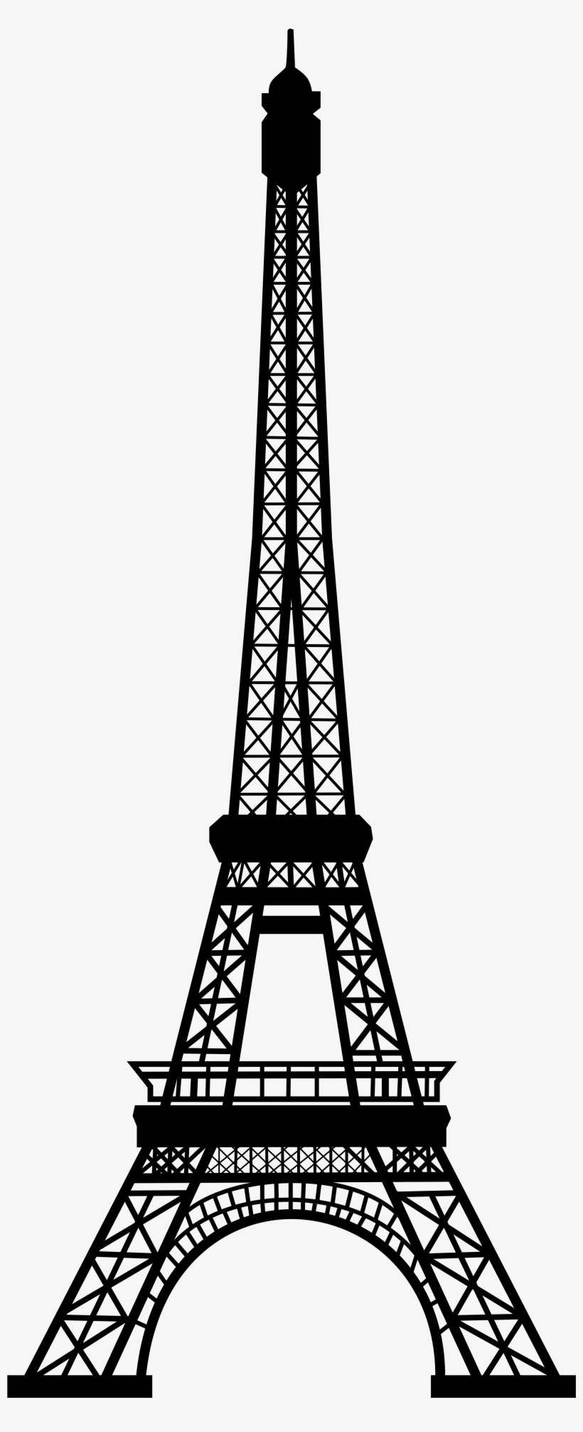 28 Collection Of Tower Clipart Png - Eiffel Tower Silhouette Png, transparent png