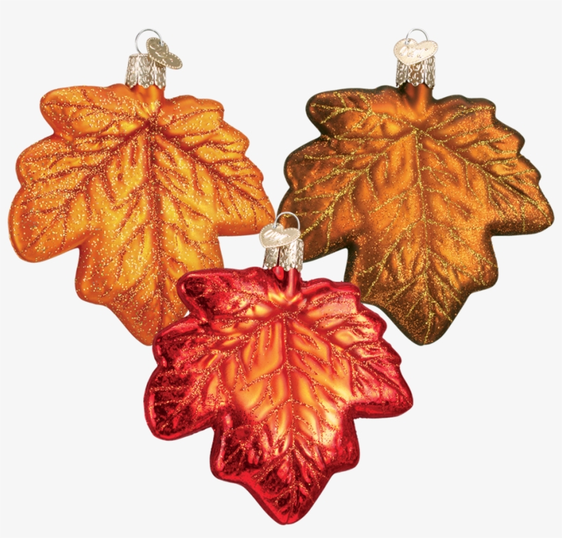 Old World Christmas Maple Leaf Ornaments - Christmas Day, transparent png