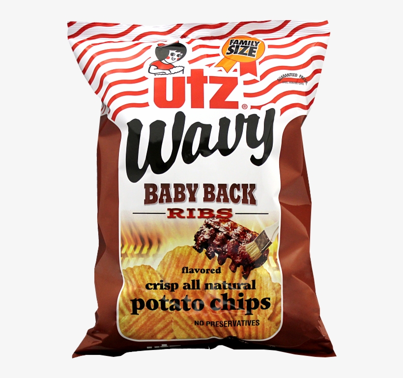 Product Image - Utz Potato Chips, Wavy - 10 Oz Pack, transparent png