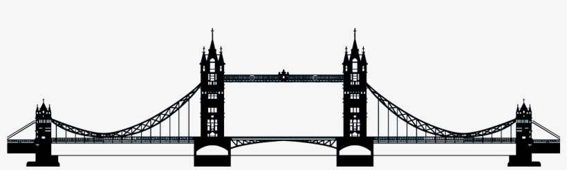 Black And White Download Tower Silhouette At Getdrawings - London Bridge Silhouette Png, transparent png
